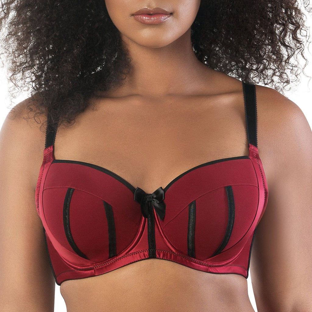 Charlotte Underwire Full Bust Padded Bra - Rio Red