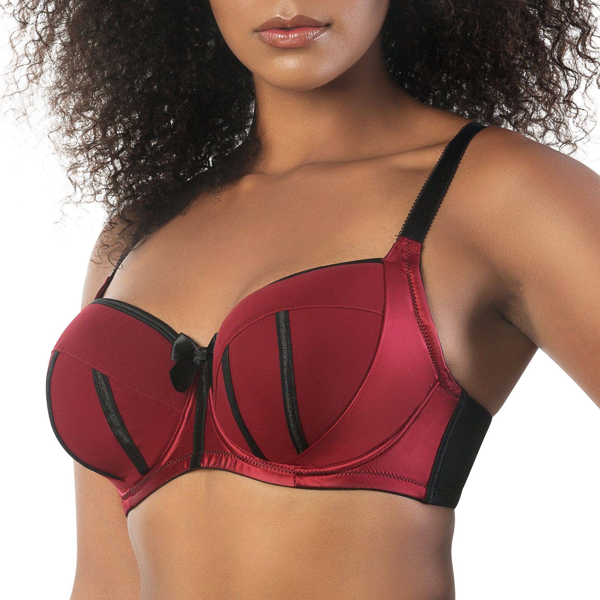 Charlotte Underwire Full Bust Padded Bra - Rio Red