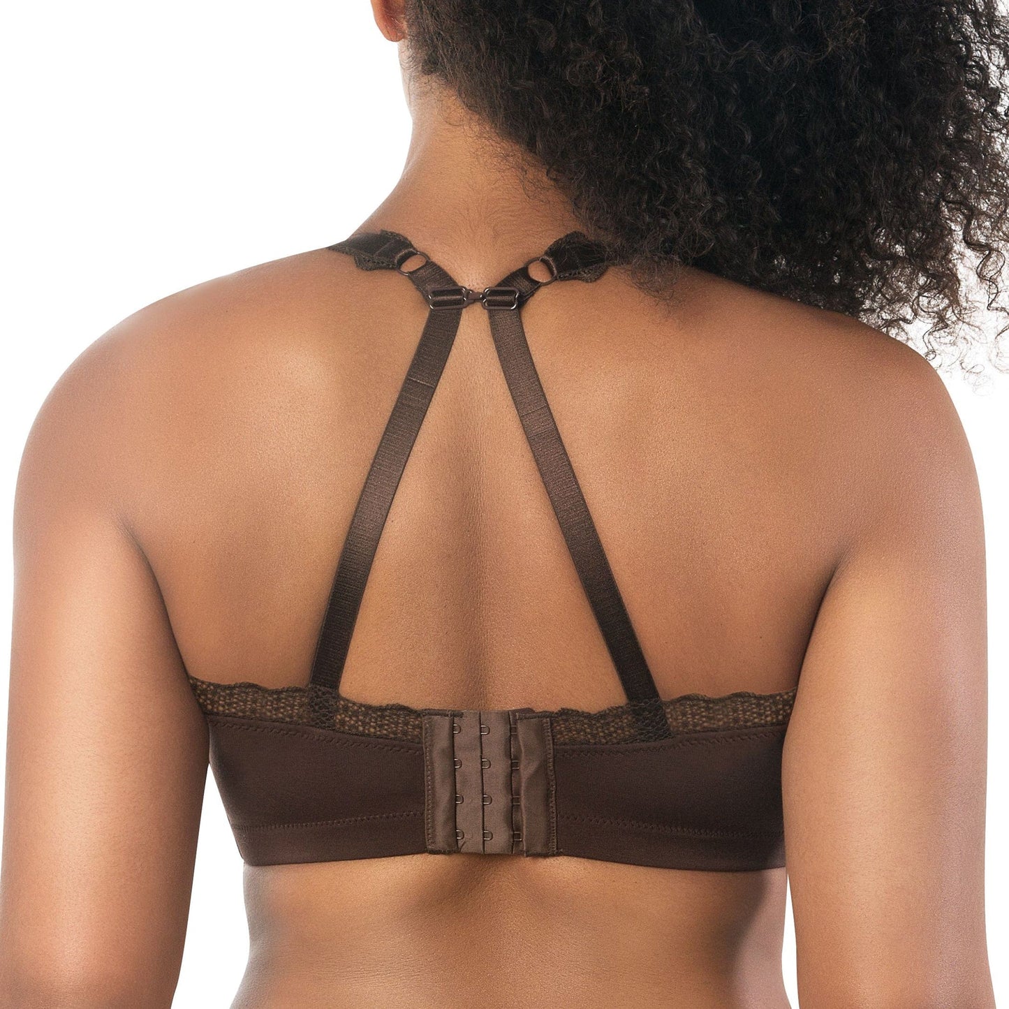 PARFAIT Dalis P5641 Women's Full Busted and Curvy Wire Free Bralette  - Deep Nude