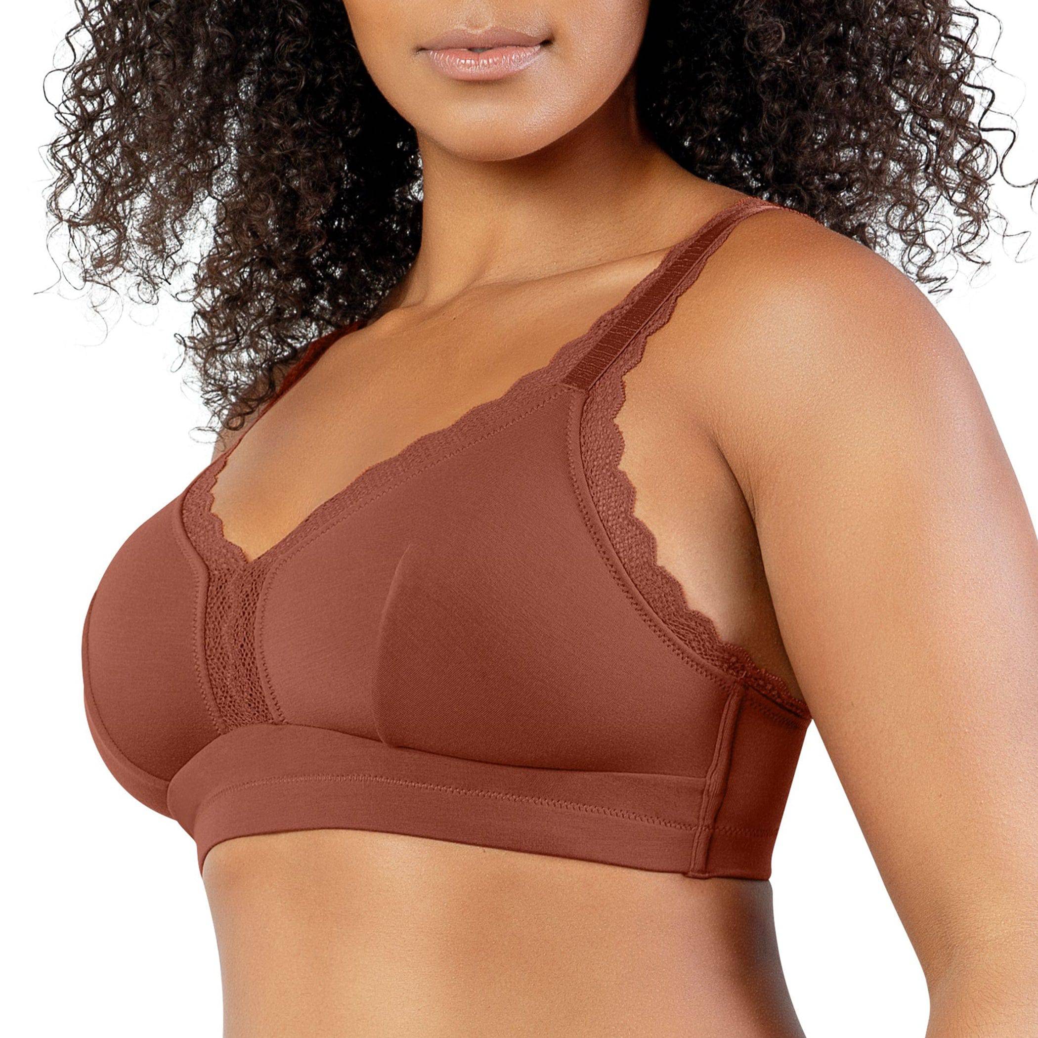 Dalis Wire-Free Full Bust Bralette - Spice