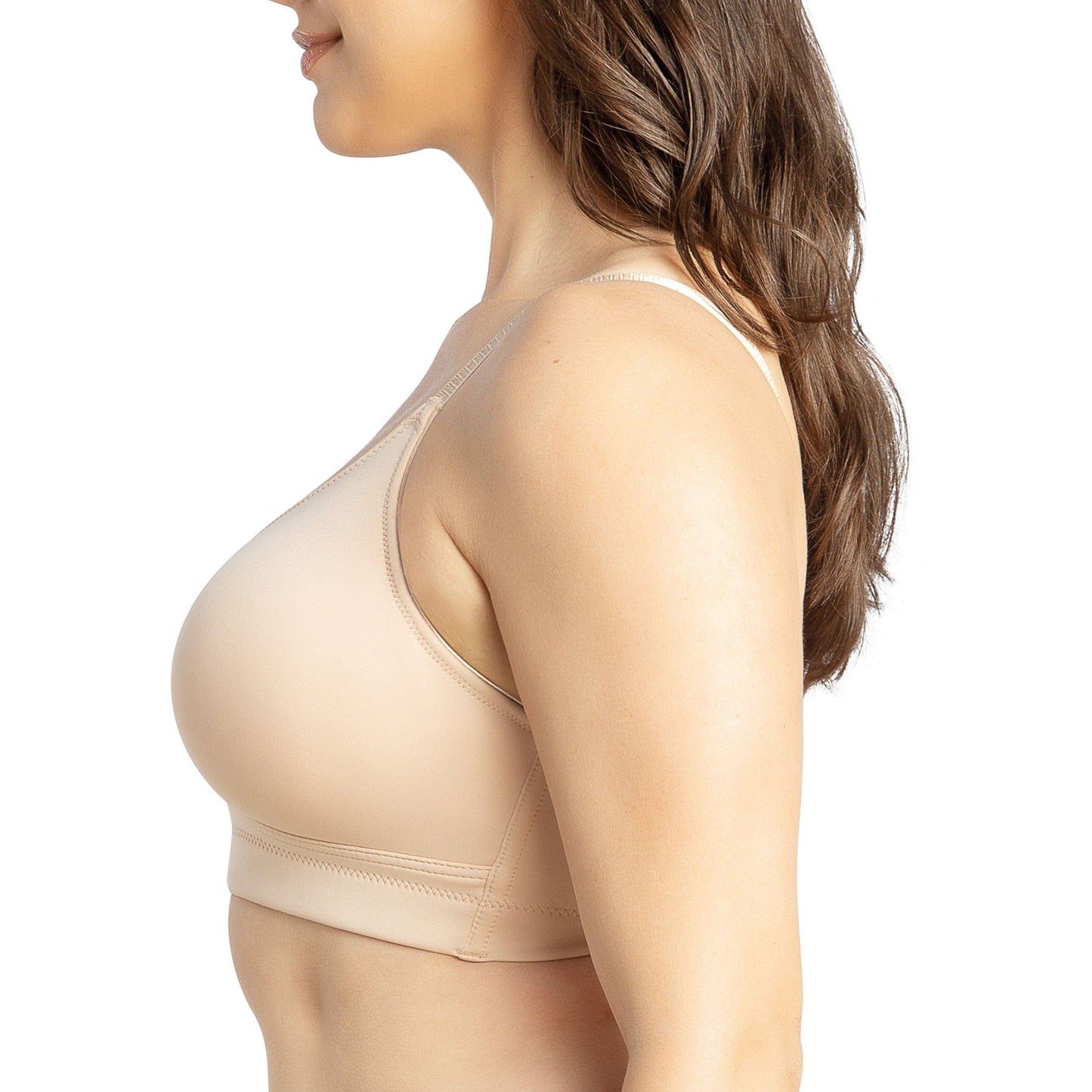 PARFAIT Erika P5861 Women Full Bust Smooth Seamless Wire-Free Bralette Bra  - Bare