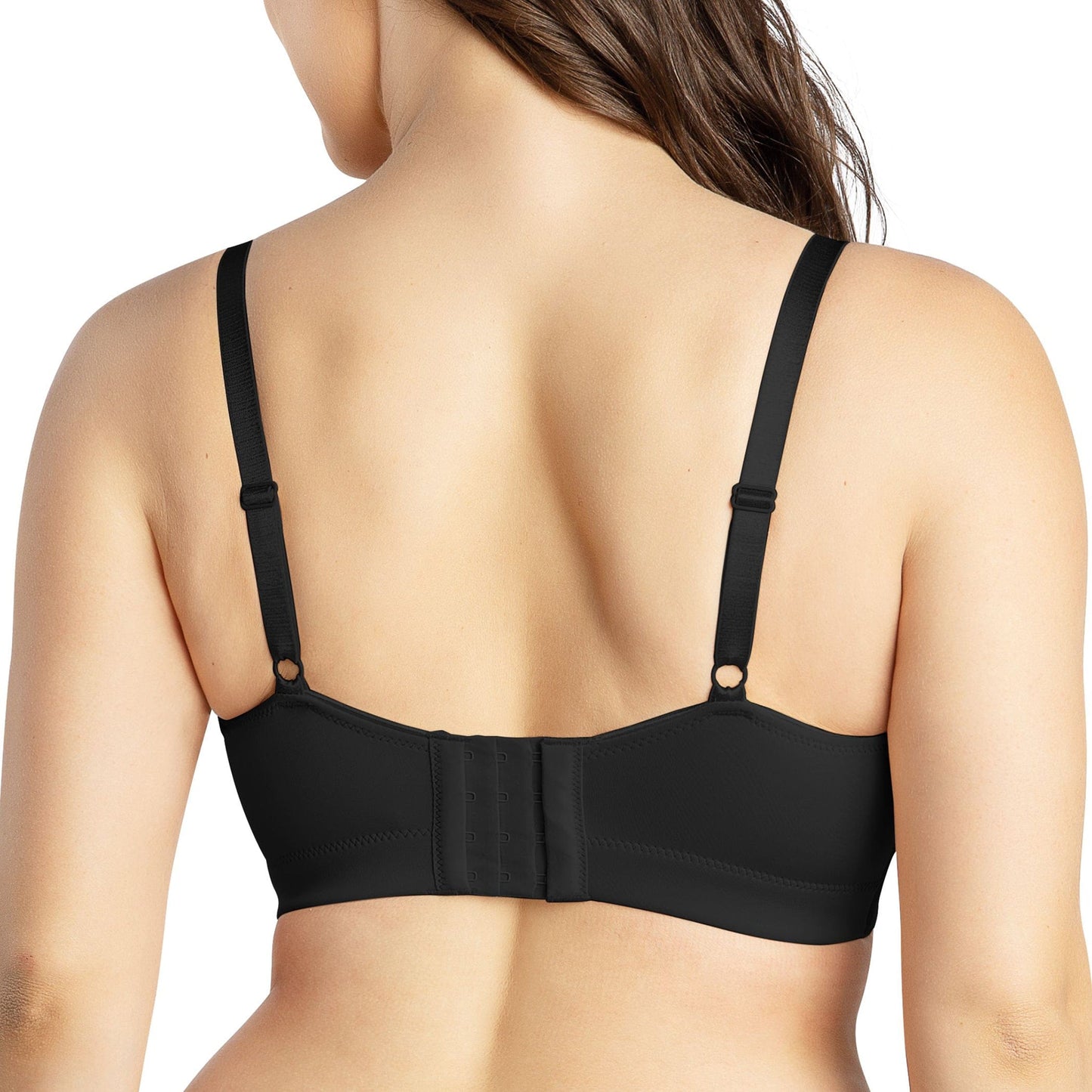 PARFAIT Erika P5861 Women Full Bust Smooth Seamless Wire-Free Bralette Bra - Black
