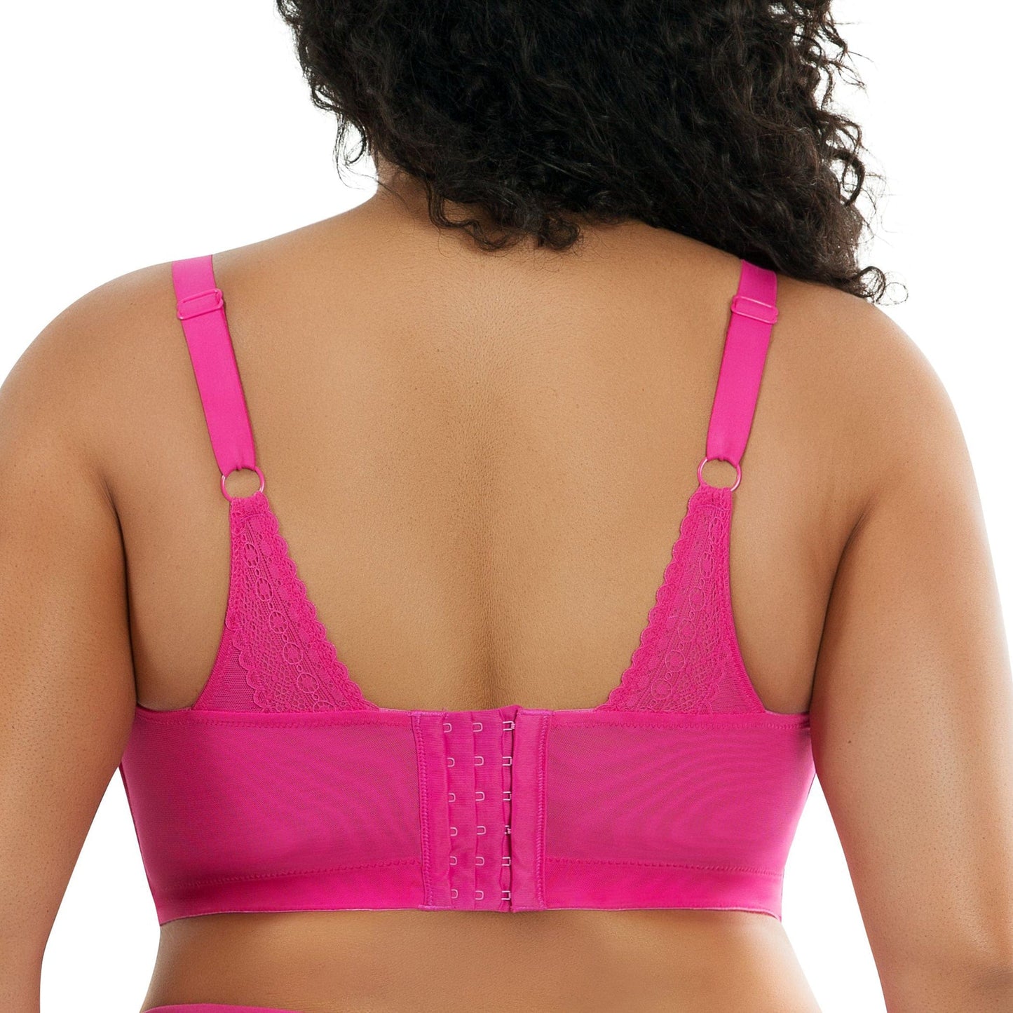 PARFAIT Mia Dot P6011 Women's Full Busted Lightly Padded Wire Free Bra - Bright pink