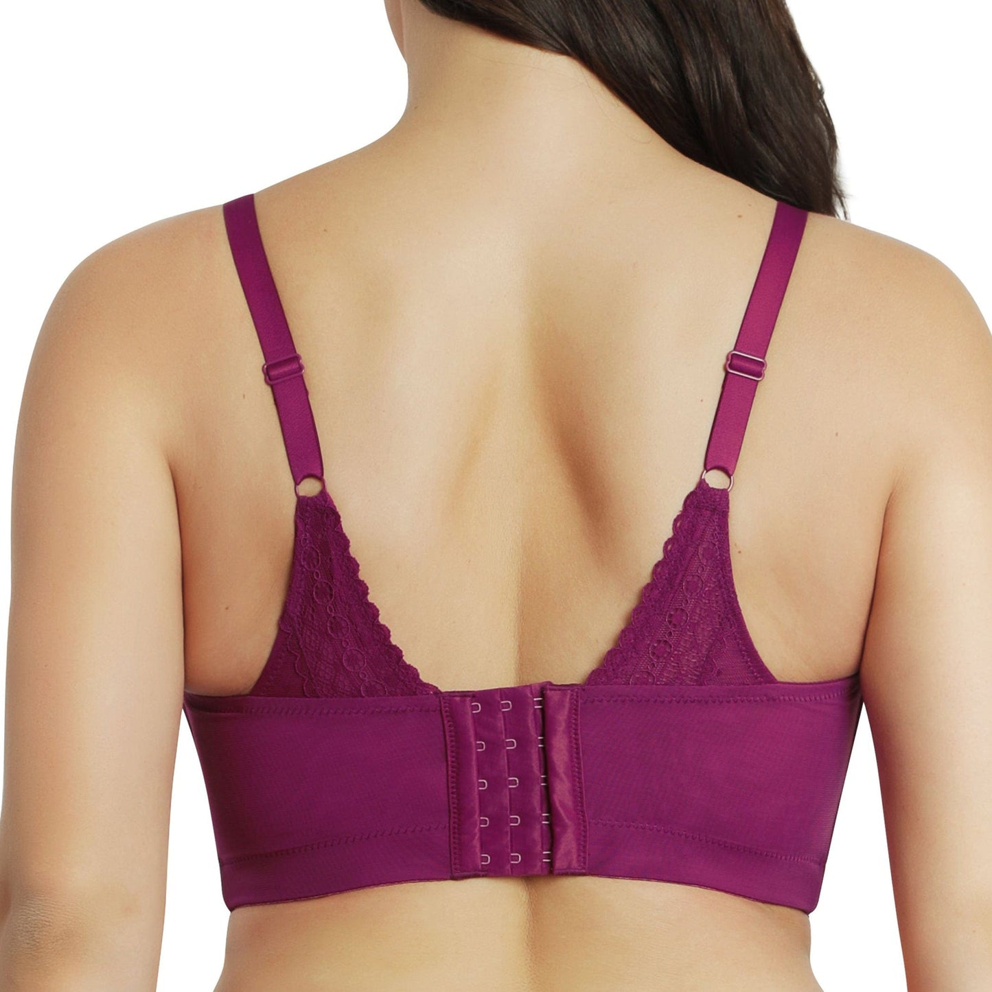 PARFAIT Mia Dot P6011 Women's Full Busted Lightly Padded Wire Free Bra - Blackberry