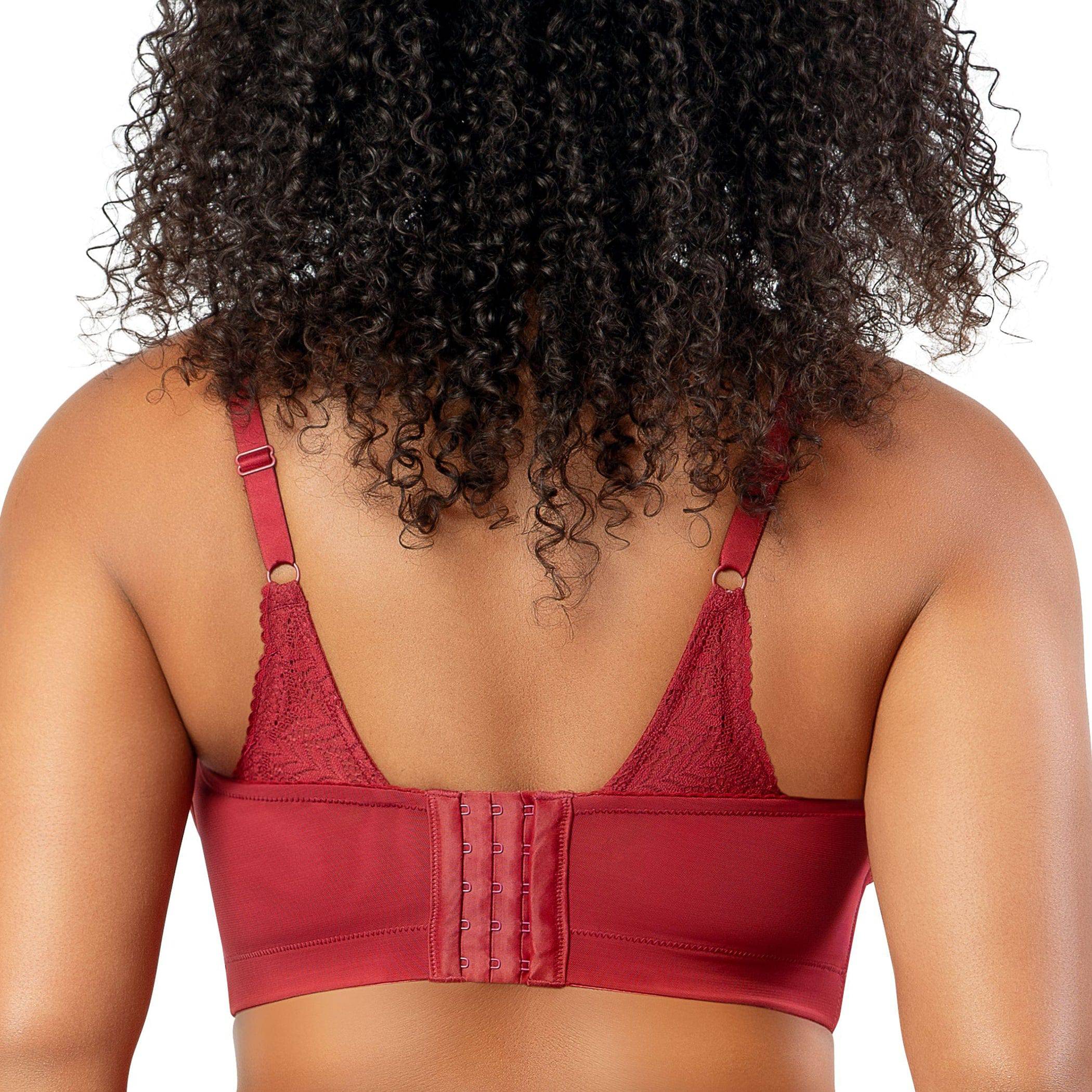 Mia Wire-Free Full Bust Lace Bralette - Rio Red