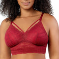 Mia Wire-Free Full Bust Lace Bralette - Rio Red