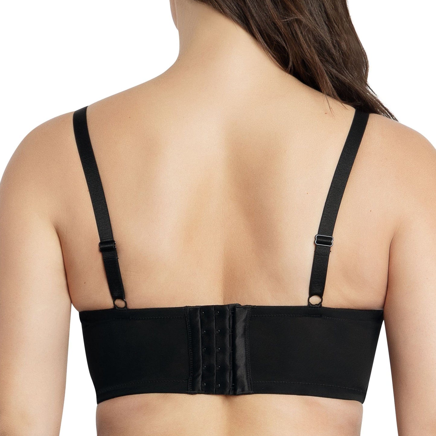 PARFAIT Pearl P6091 Women's Longline Plunge Full Busted Bra  - Black