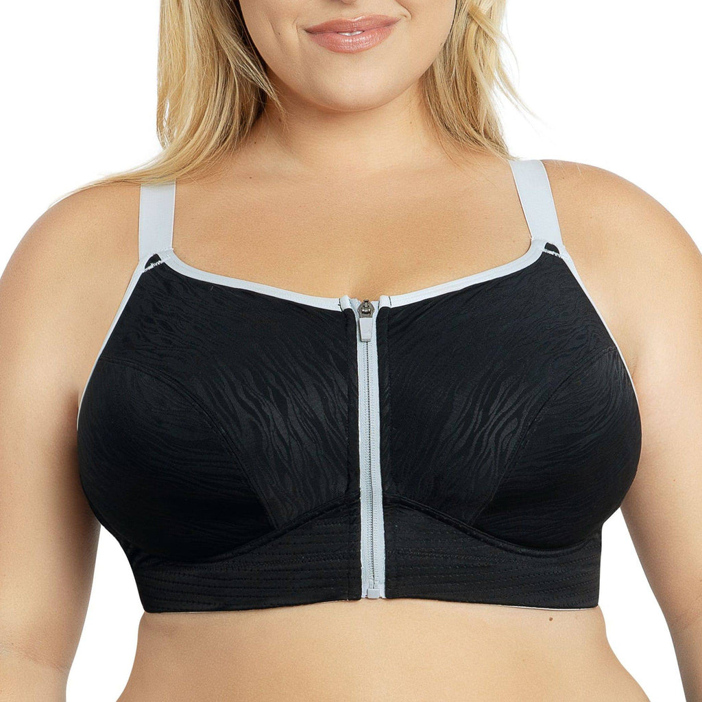 Wave Full Bust Sports Bra - Black