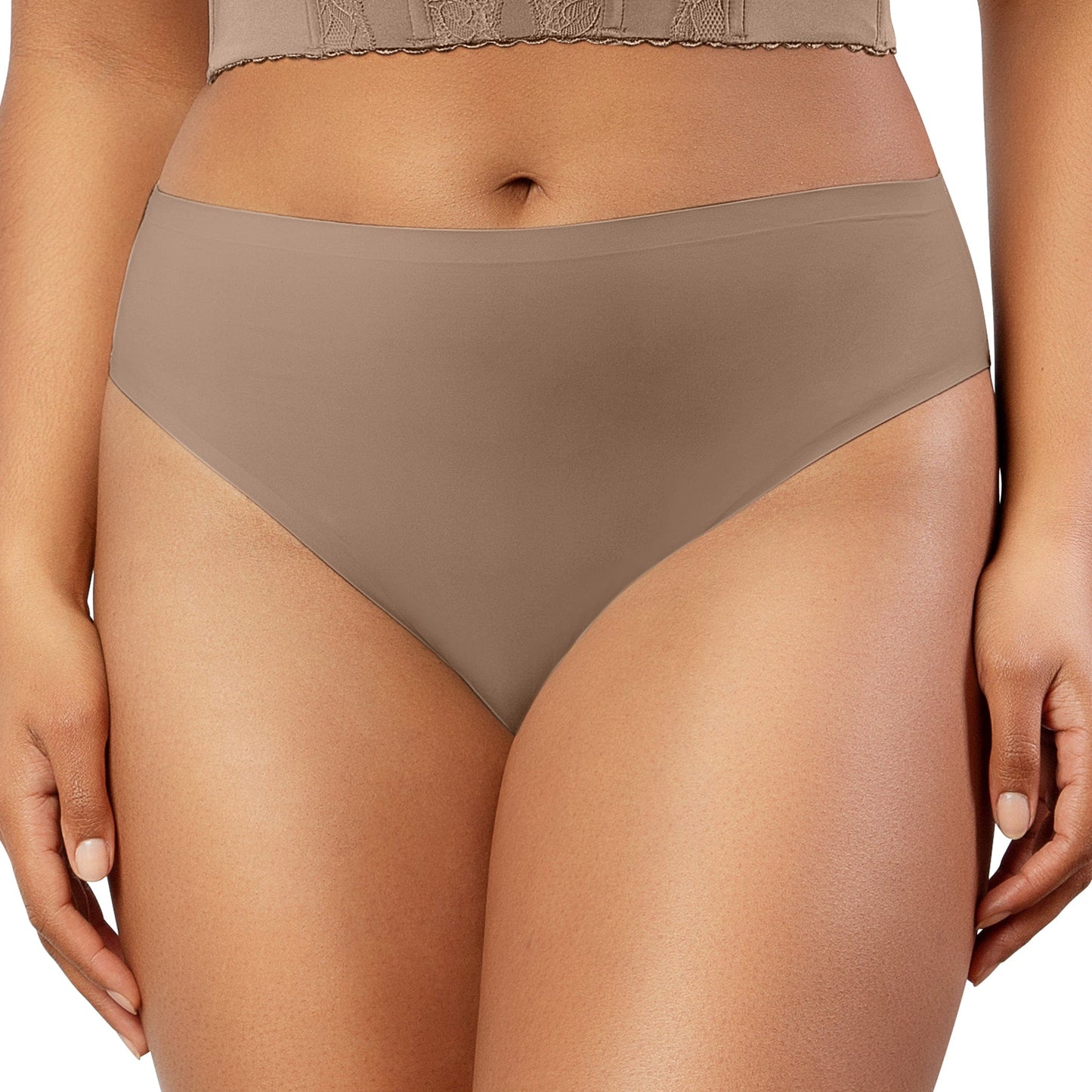 PARFAIT Bonded French Cut PP5031 Body Smoothing  Panties with No Visible Panty Lines  - Mid Nude