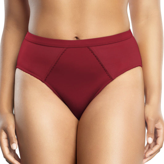 PARFAIT Micro Dressy PP306 French Cut High Waisted Sexy Sheer Panties - Rio Red
