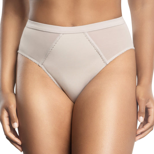 PARFAIT Micro Dressy PP306 French Cut High Waisted Sexy Sheer Panties  - Sandstone