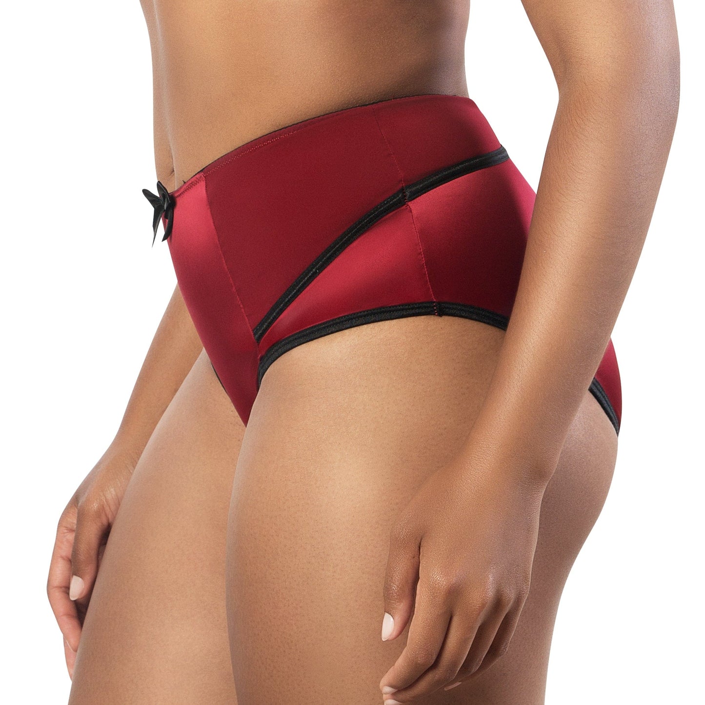 PARFAIT Charlotte 6917 Women's Full Figured Curvy High Waist Brief Vintage  - Rio Red