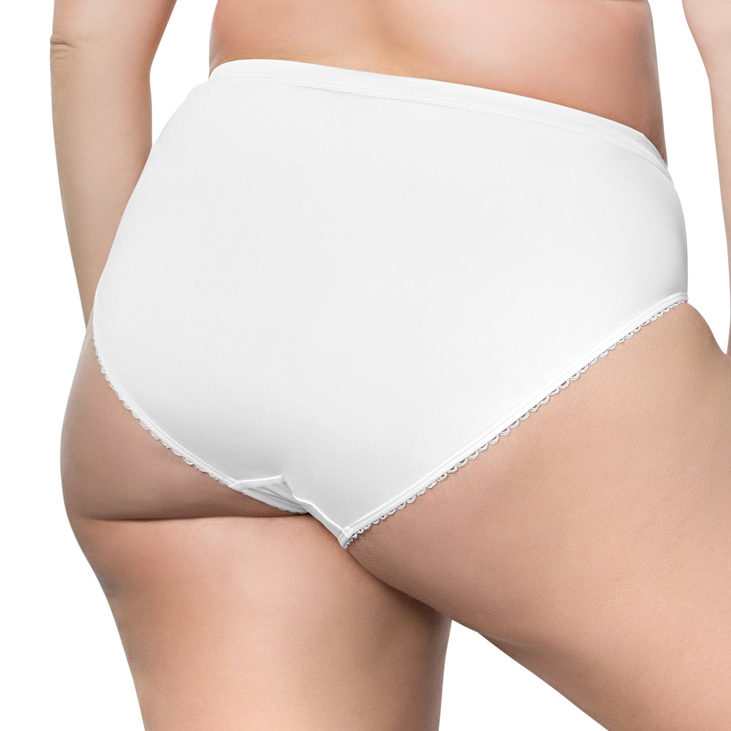 PARFAIT Micro Dressy PP306 French Cut High Waisted Sexy Sheer Panties - Pearl White
