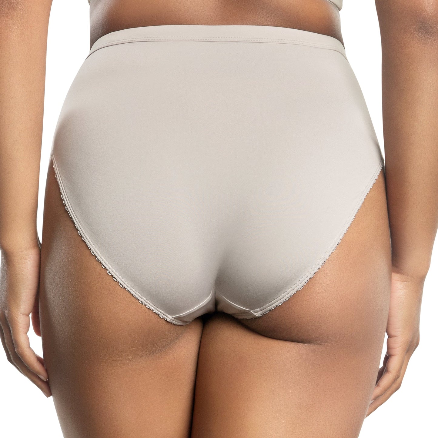 PARFAIT Micro Dressy PP306 French Cut High Waisted Sexy Sheer Panties  - Sandstone