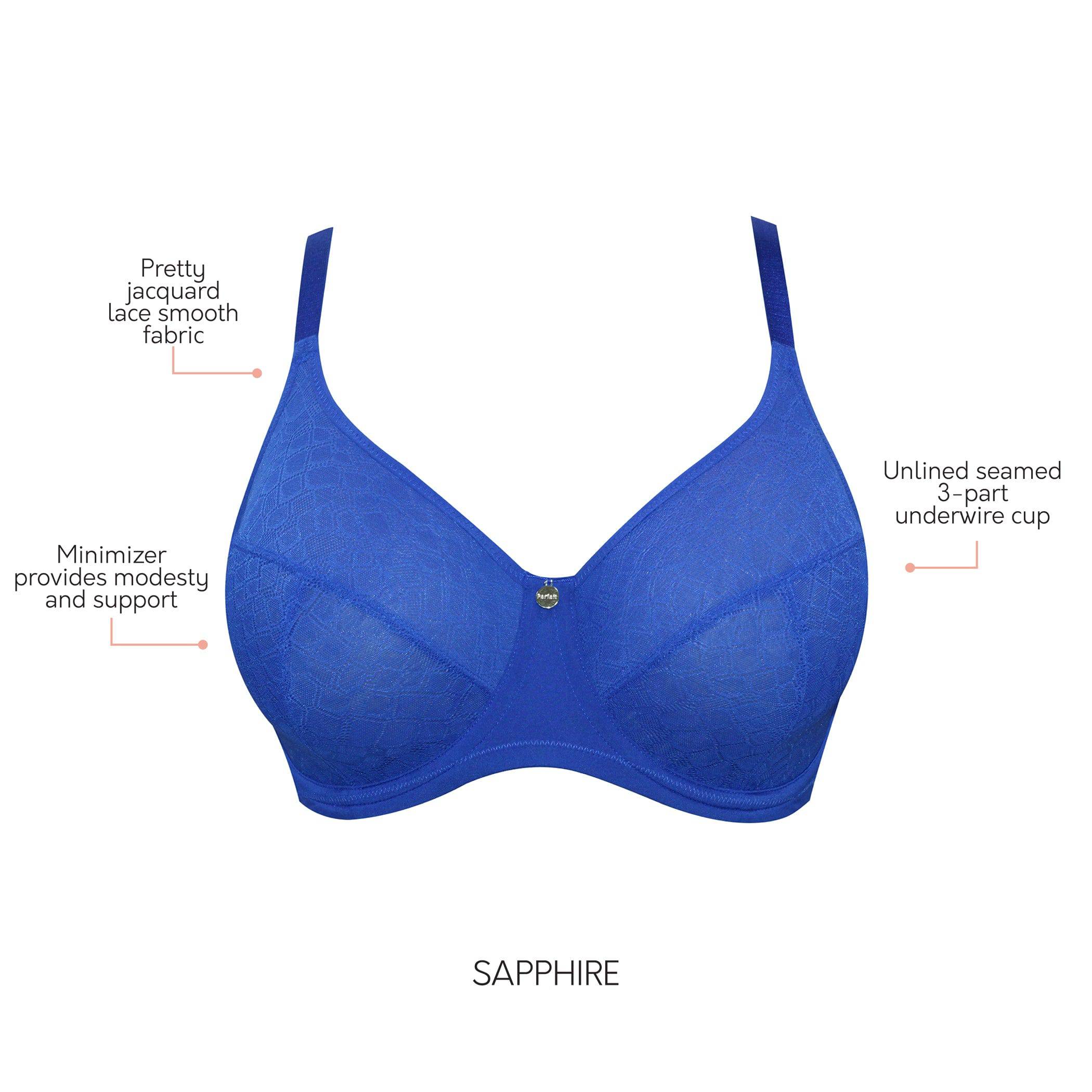 Enora Minimizer Full Bust Supportive Bra - Sapphire