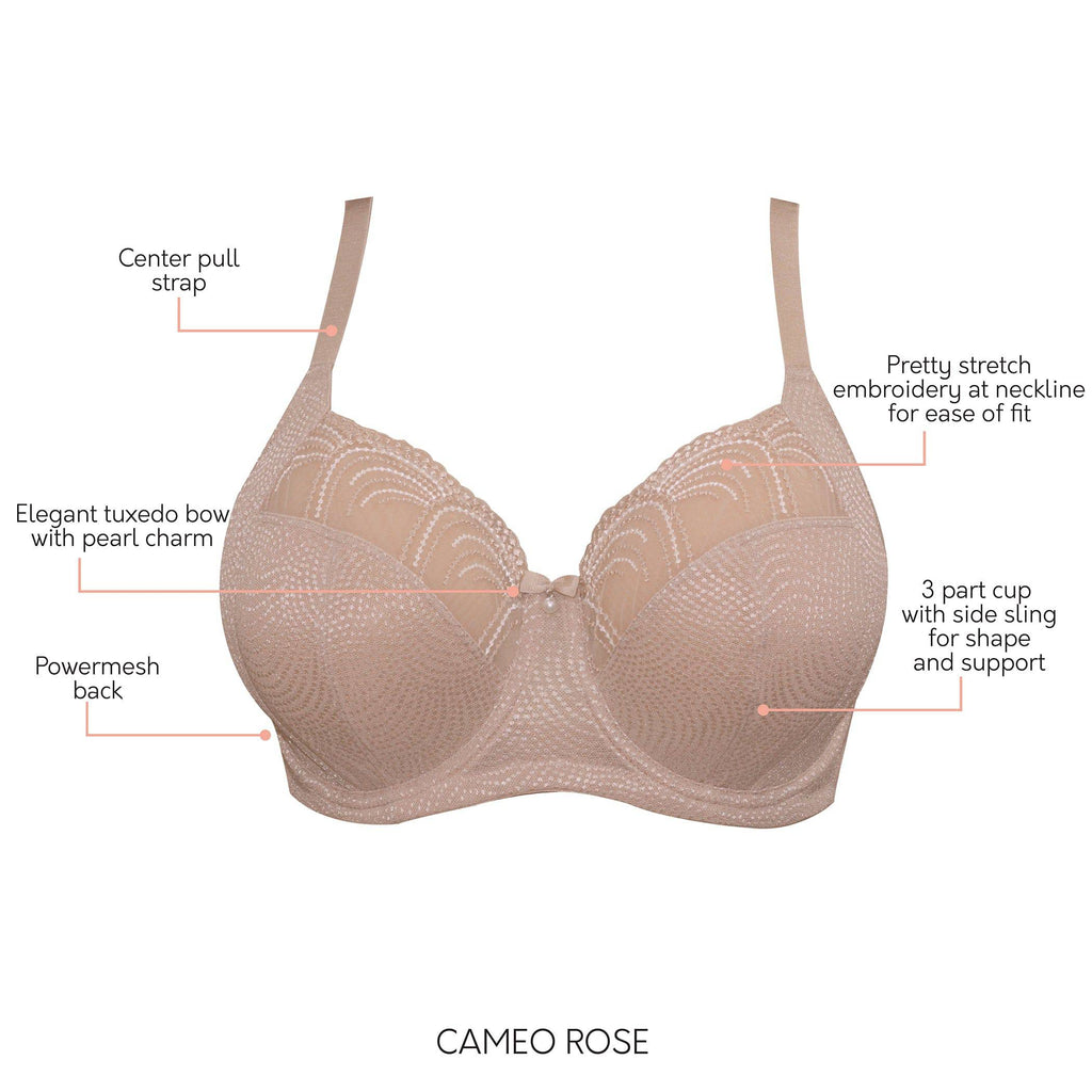 Pearl Full Bust Unlined Bra - Cameo Rose