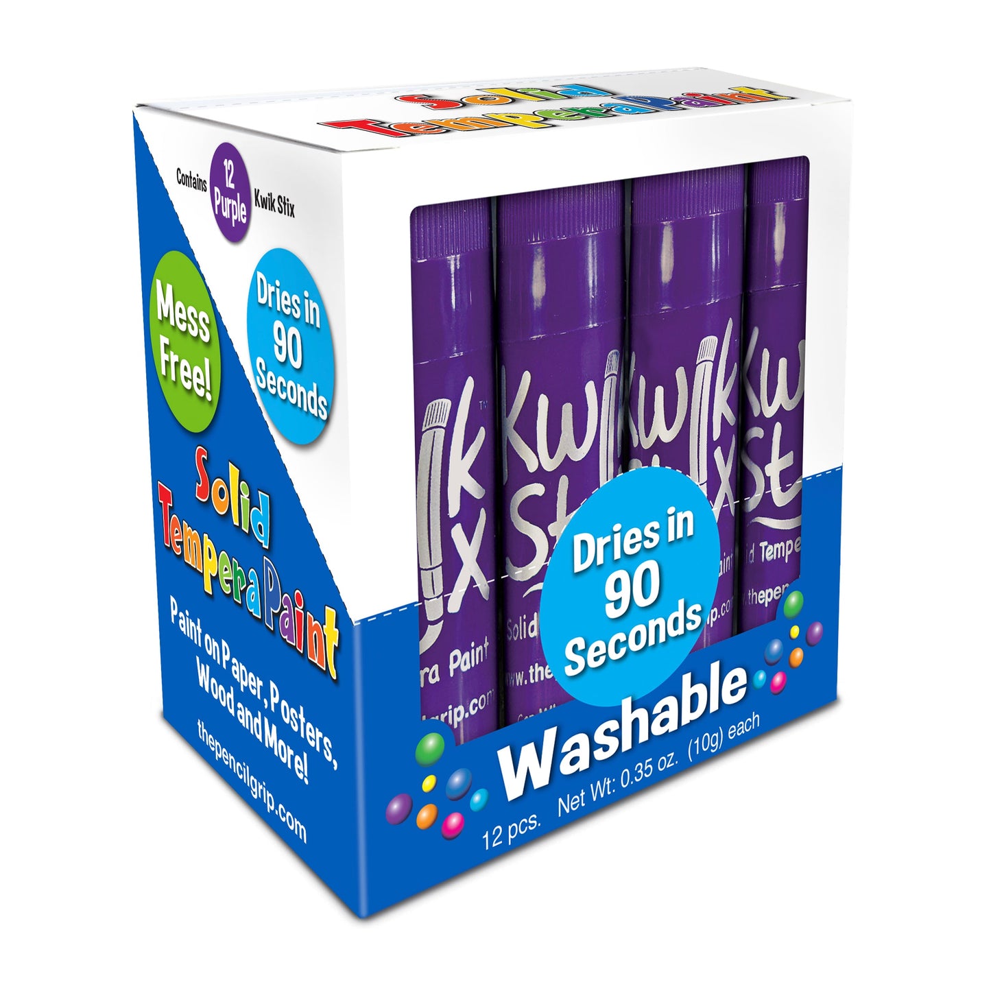 Single Colored Kwik Stix, Set of 12, Available in Various Colors
