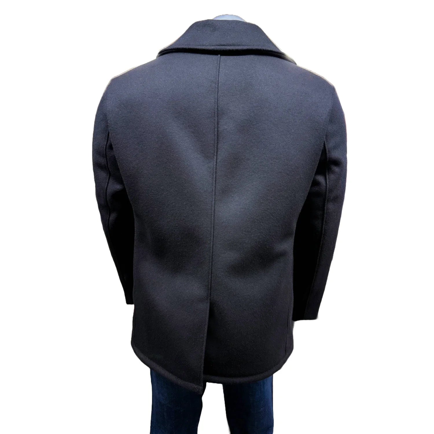 Authentic Pea Coat - Navy - Classic 32 Oz. Melton Wool
