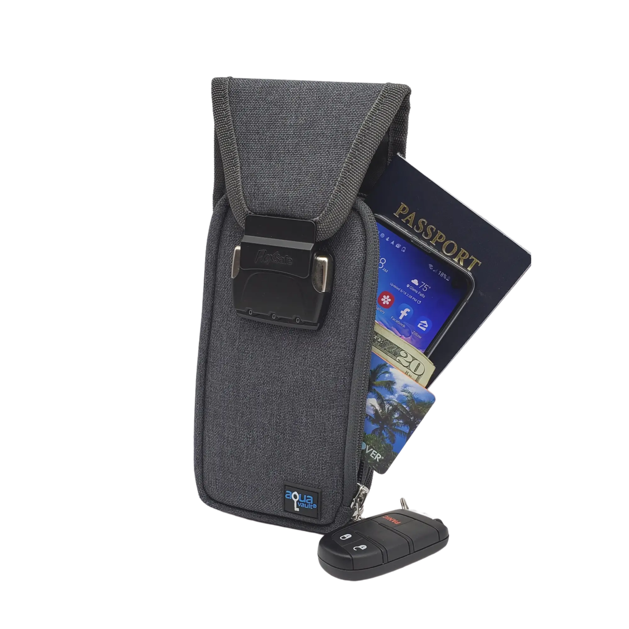 FlexSafe Portable Travel Safe by AquaVault – Best Portable Safe for Travel