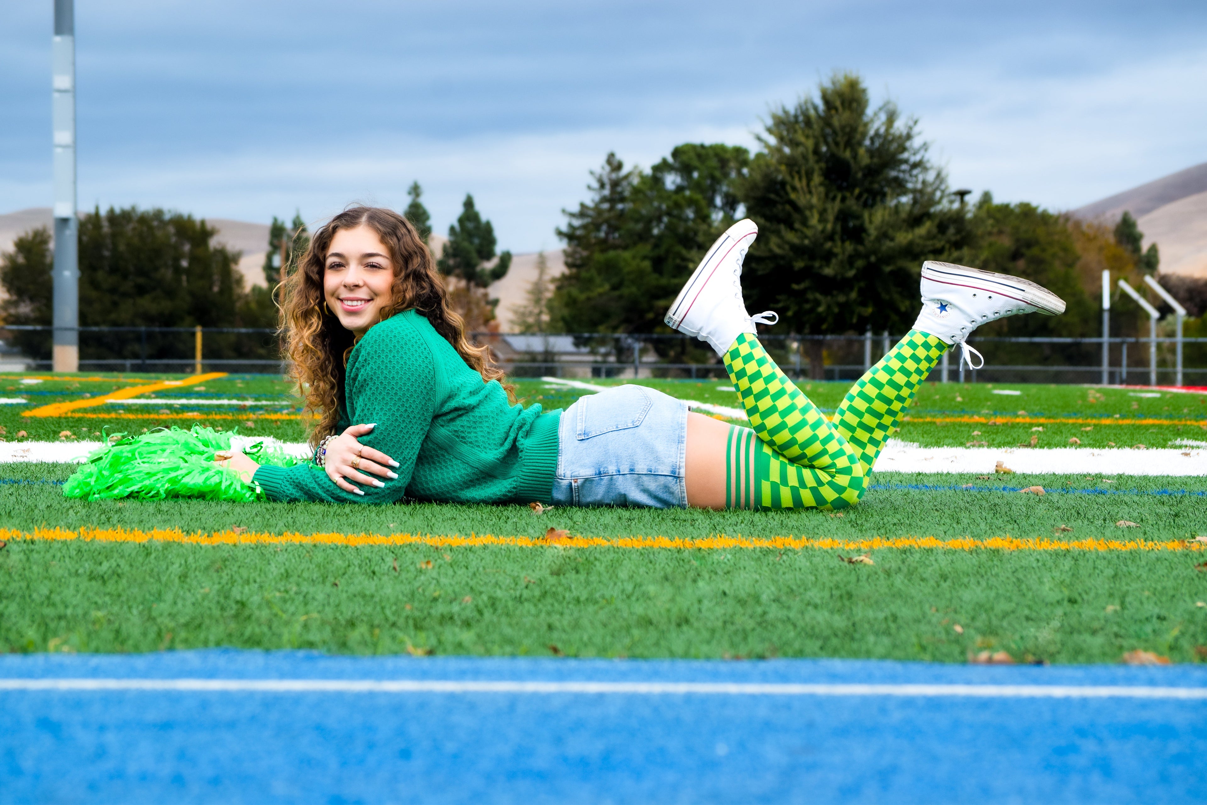 Game Day! - Green & Yellow Thigh-Highs
