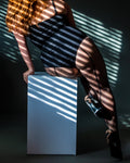 Black Fishnet Tights Back Seam. Petite to Plus Size