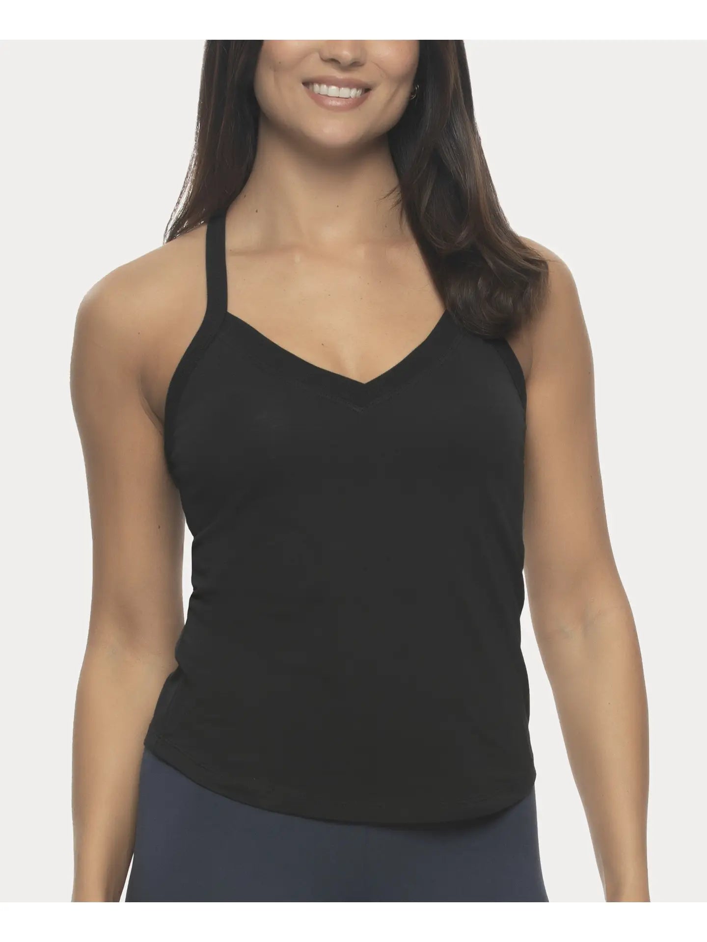 Pima Cotton Racerback Tank 2-Pack - Tuxedo