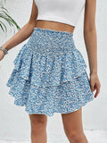 T-Shirts Trendsi Color - Trendsi Playful Ruffled Mini Skirt