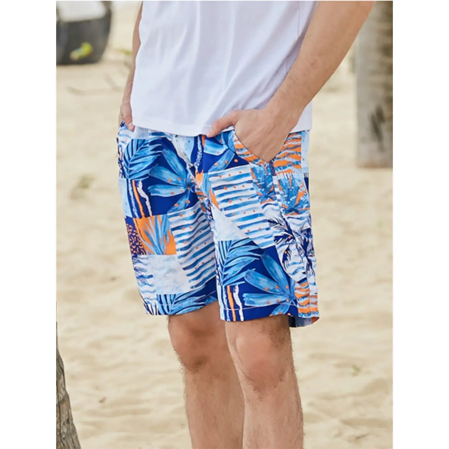 Printed Loose Men's Swimming Trunks