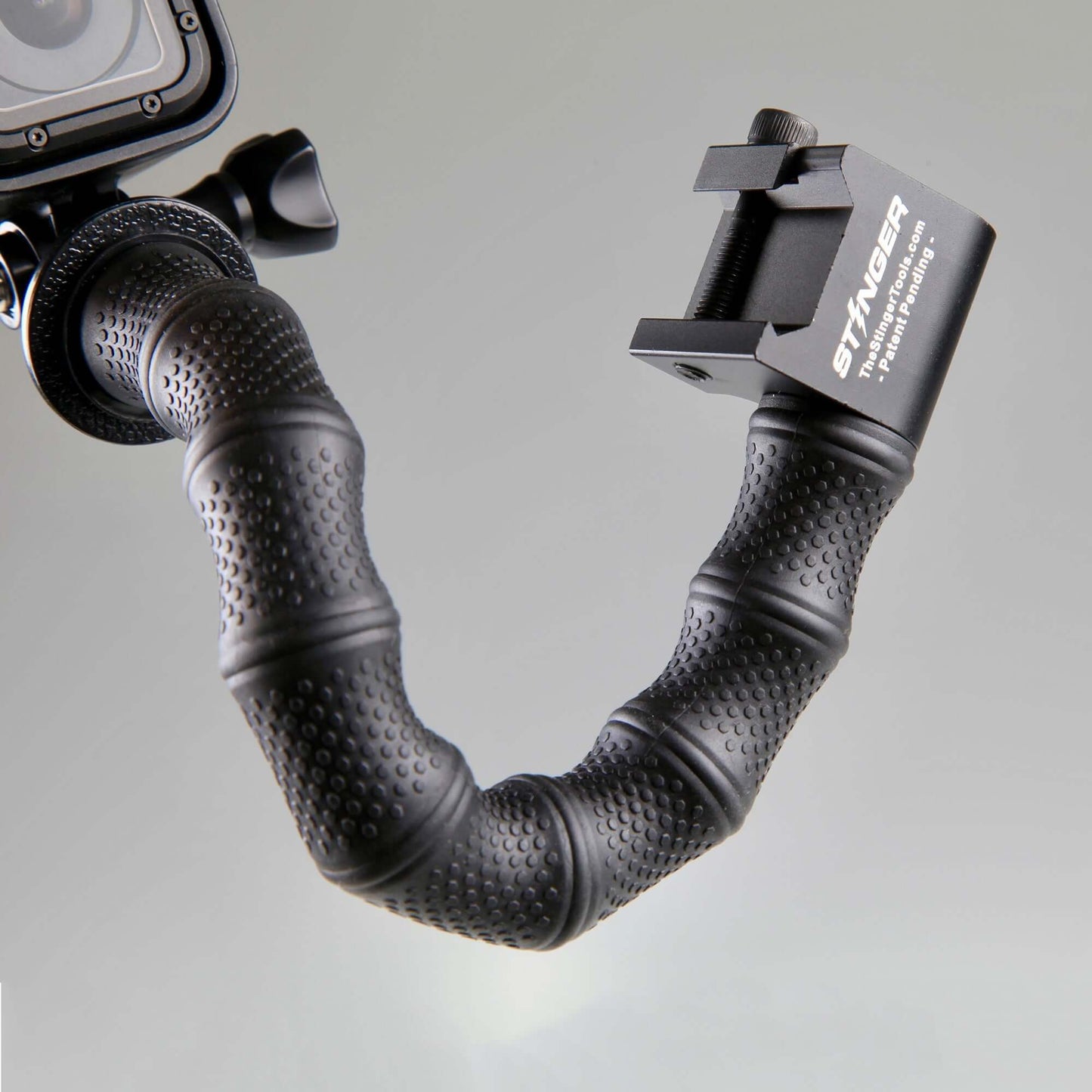 Stinger Python Action Camera Flexible Arm and Rail Mount For Picatinny and Weaver Rail System