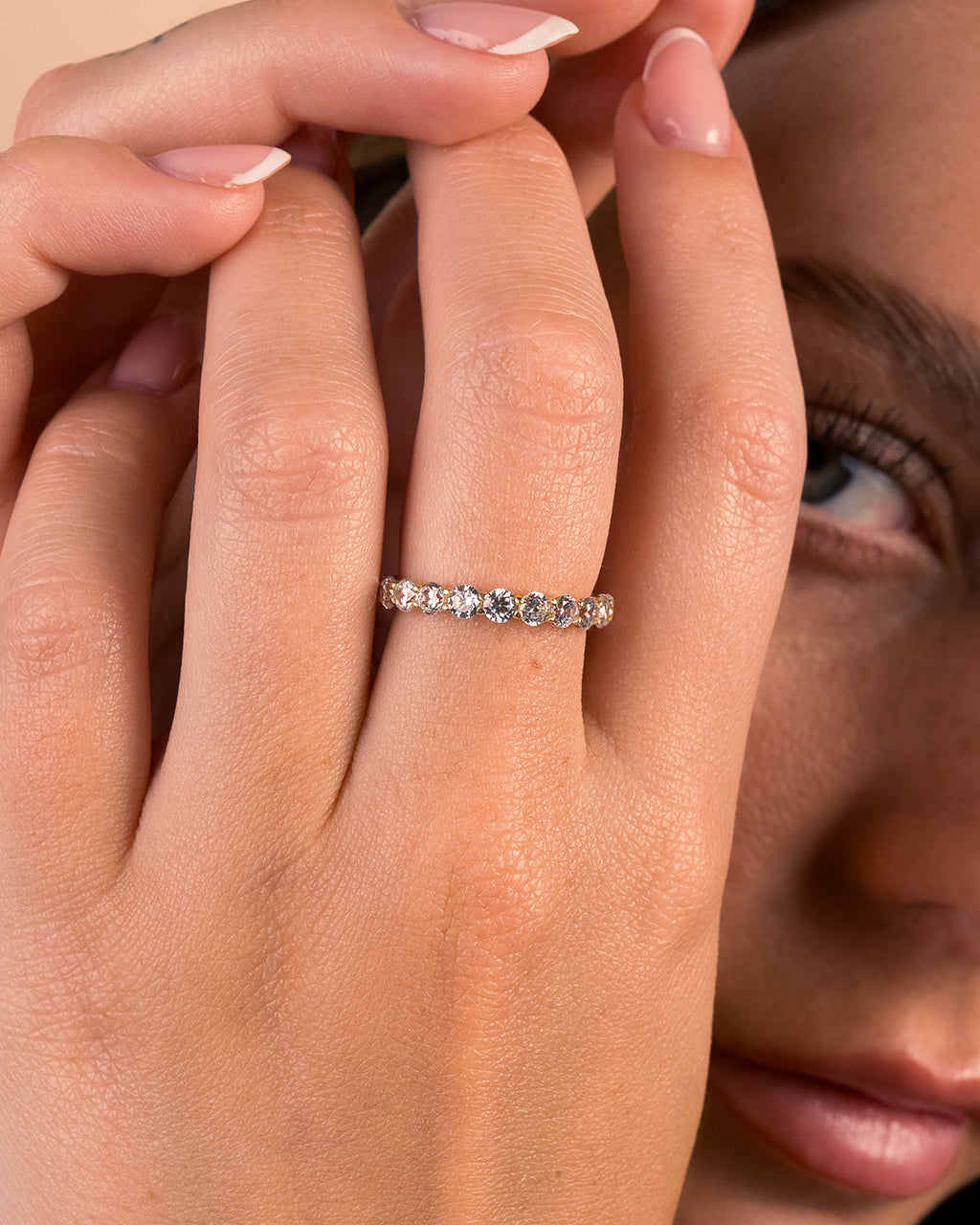 Sterling Silver Gracie CZ Eternity Ring
