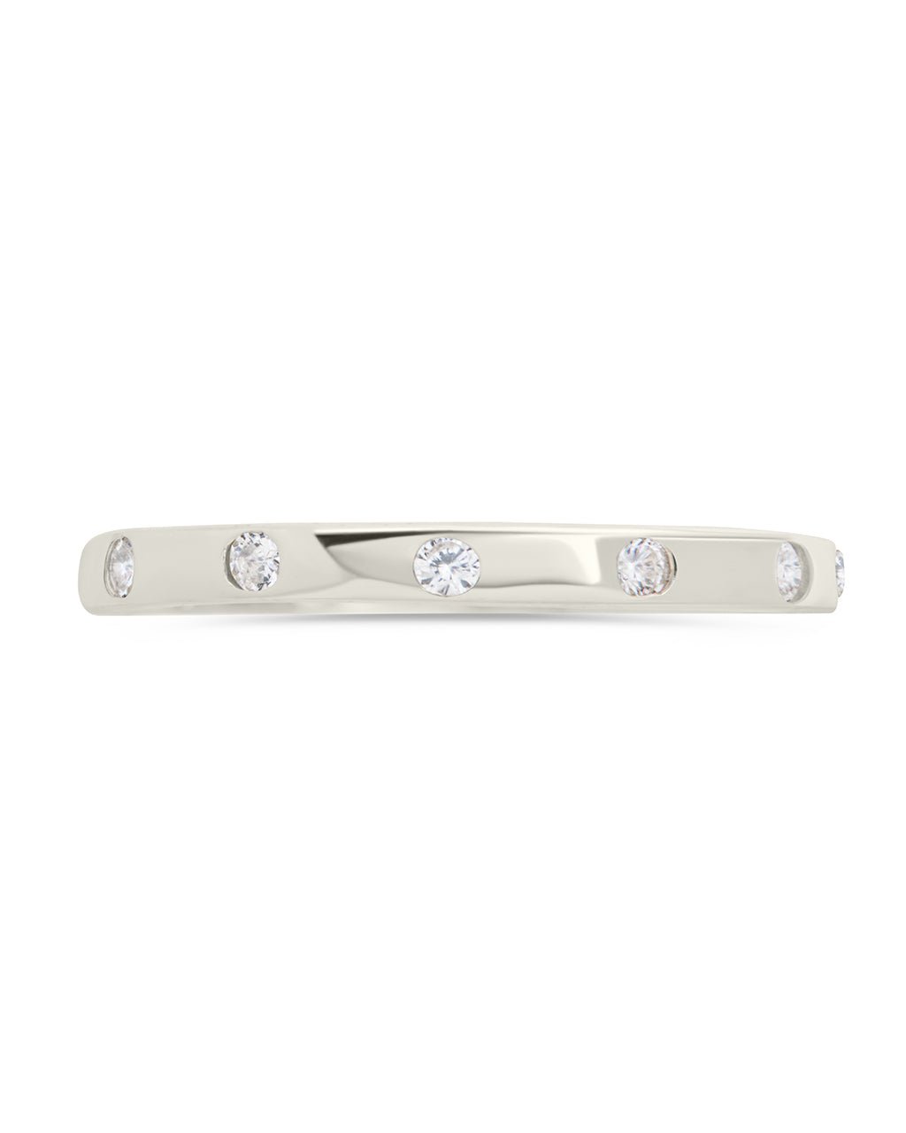 Sterling Silver Mindy CZ Studded Ring