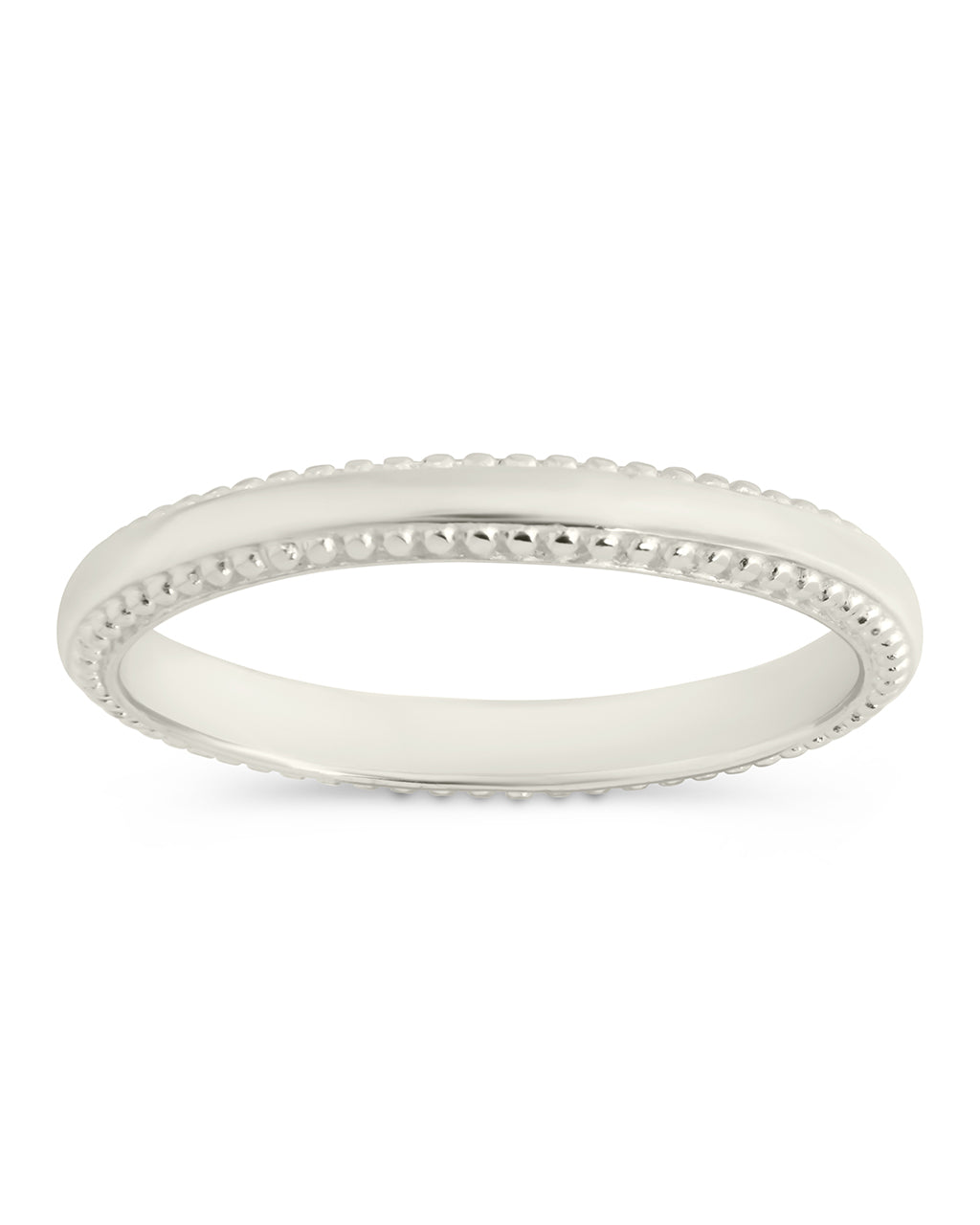 Sterling Silver Kayden Thin Textured Ring