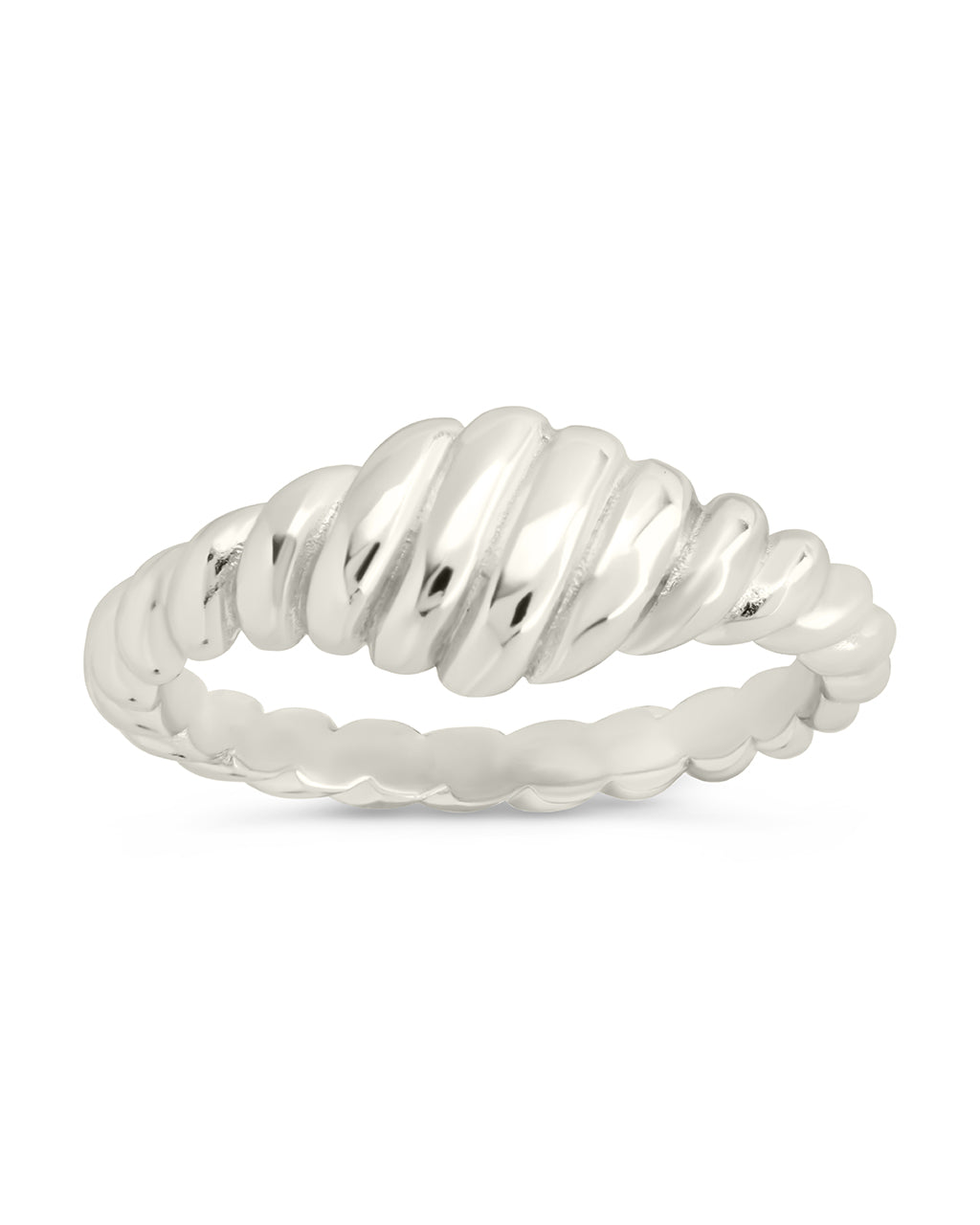 Sterling Silver Paula Ribbed Ring