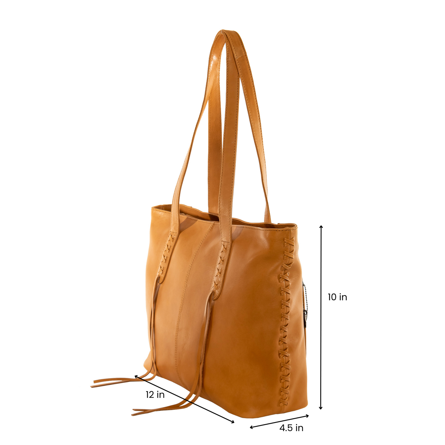 Concealed Carry Reagan Medium Leather Tote by Lady Conceal
