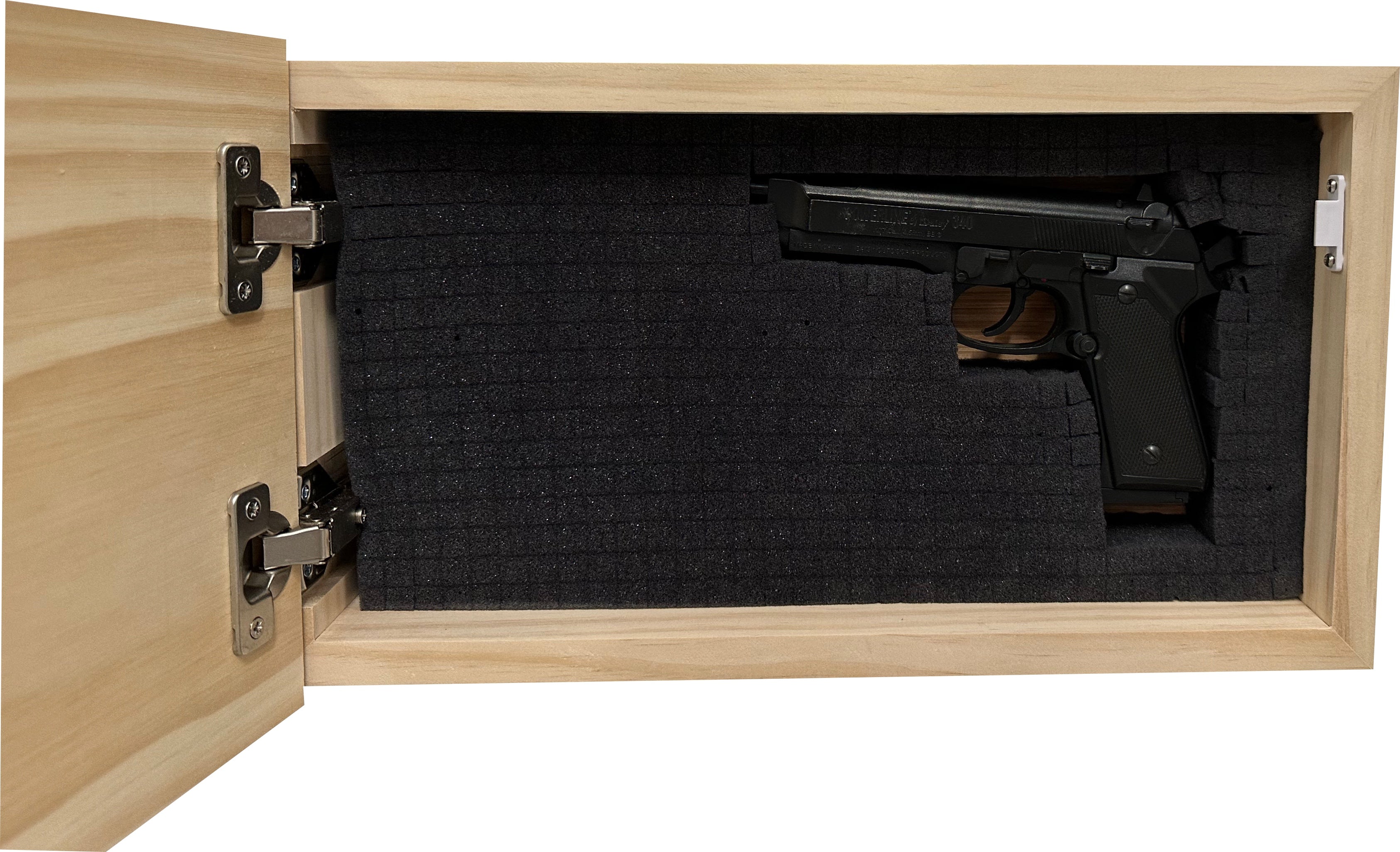 American Flag Decorative & Secure Wall-Mounted Gun Cabinet (Red & Blue)