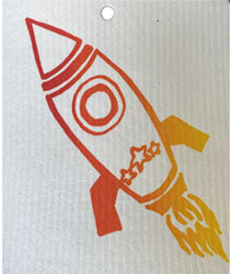 Wash Towel - Rocket Ship