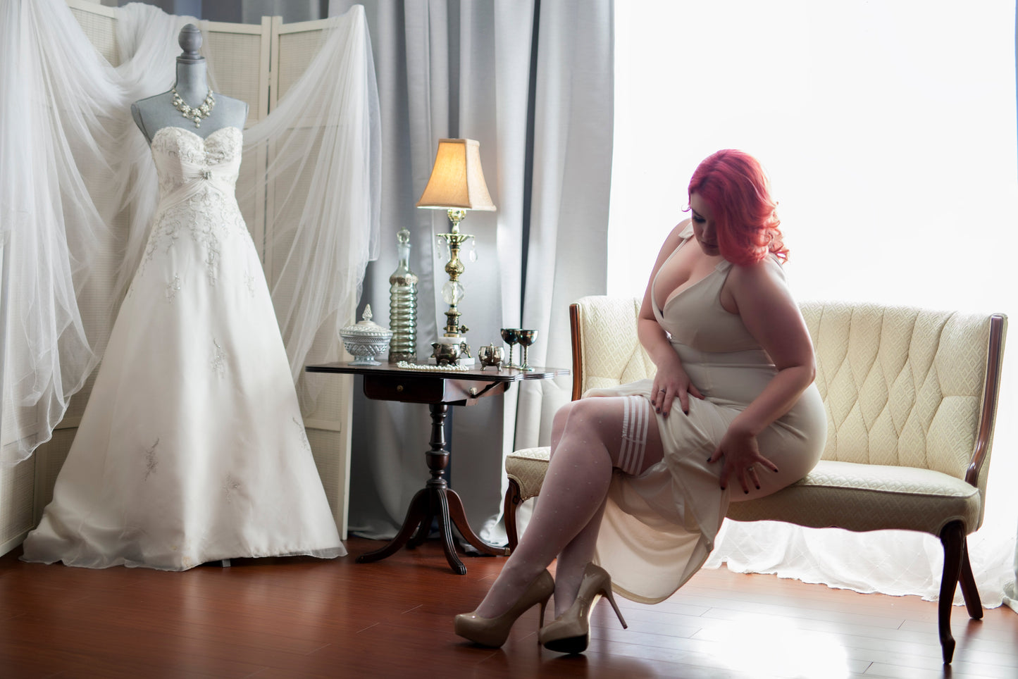 Bridal Brooke LeAnne Thigh Highs. Petite to Plus Size