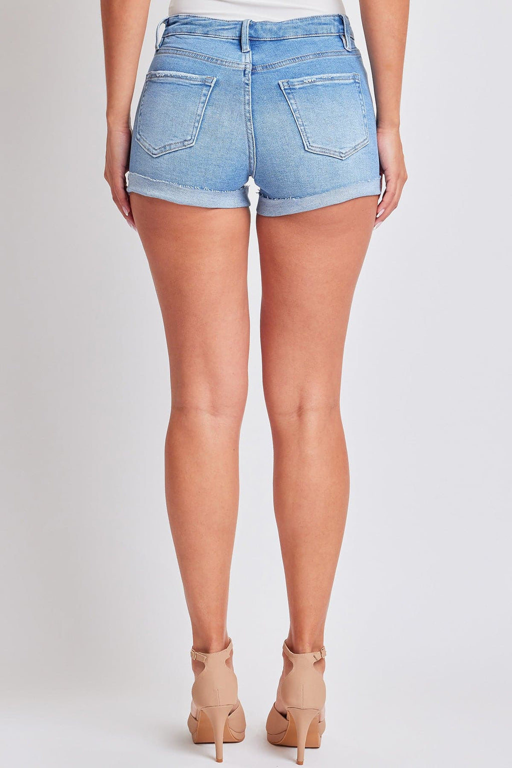 Women's Raw Edge Cuff Denim Short
