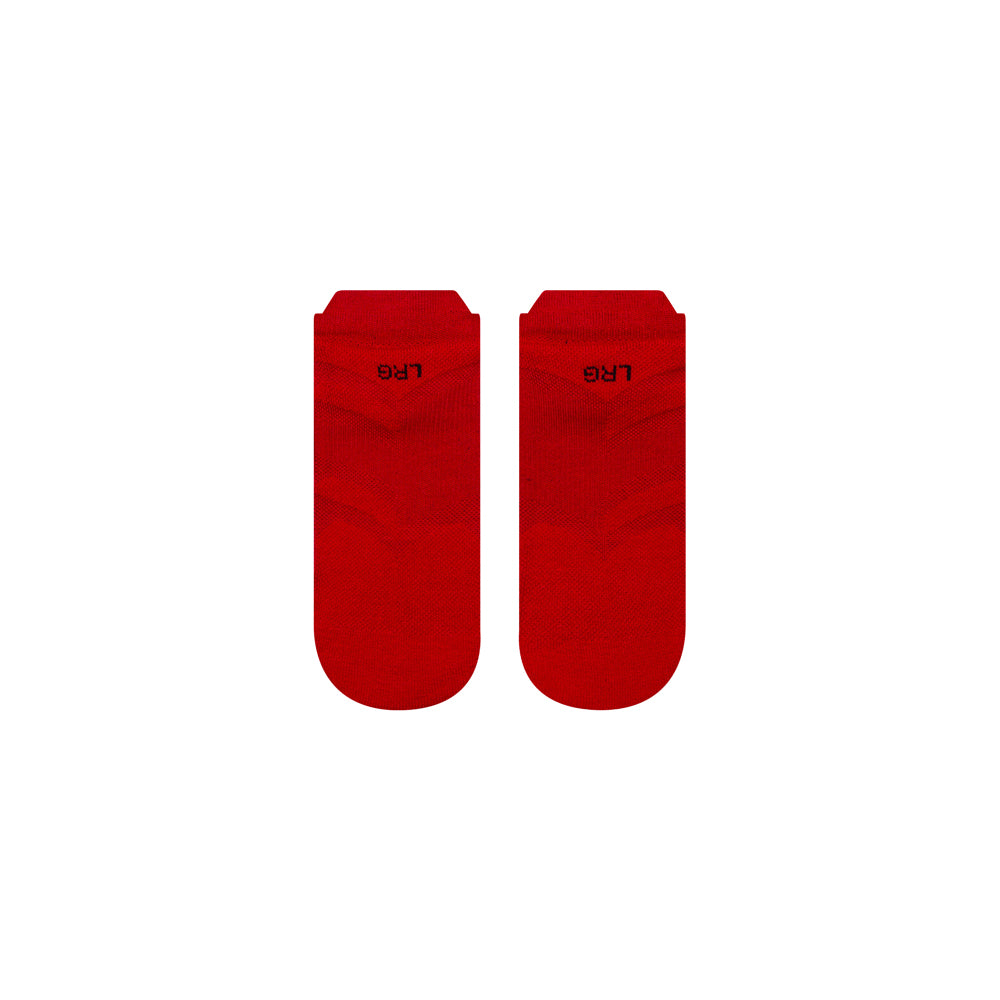 Active ankle socks with cushioned sole and protective heel tab