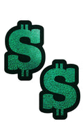 Pastease: Green Glitter Dollar Sign Pasties