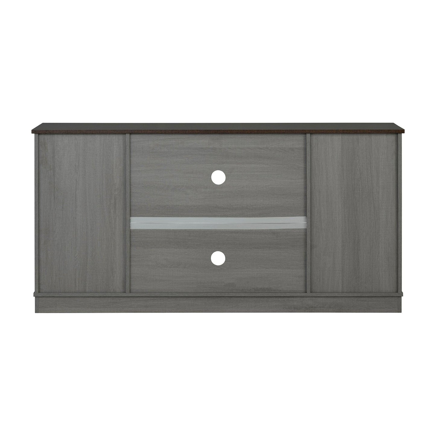 Eira Farmhouse 56-inch TV Stand with Storage Cabinet and Cable Holes, Entertainment Center Console for Living Room, Bedroom