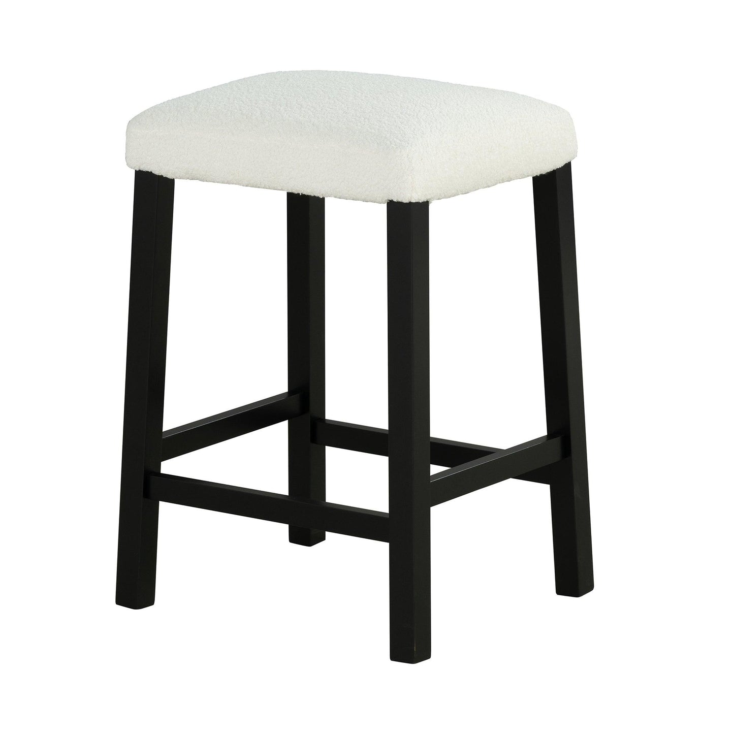 36" Modern Dining Table Set with 2 Stool, High Gloss Table Top, USB-A & USB-C Charging Ports