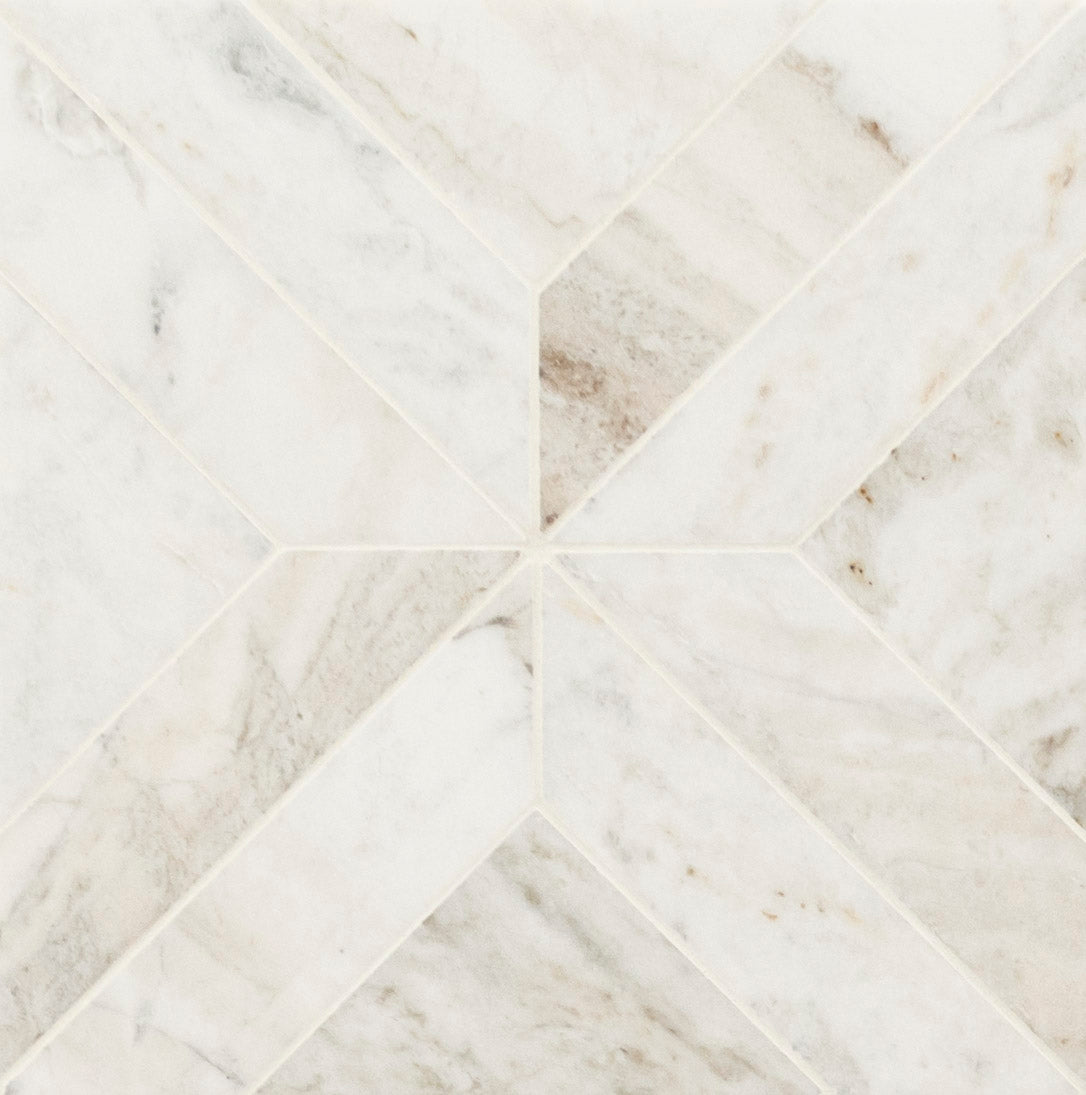 Arabescato Venato White 12"x12" Honed Mosaic Marble Floor And Wall Tile - MSI Collection