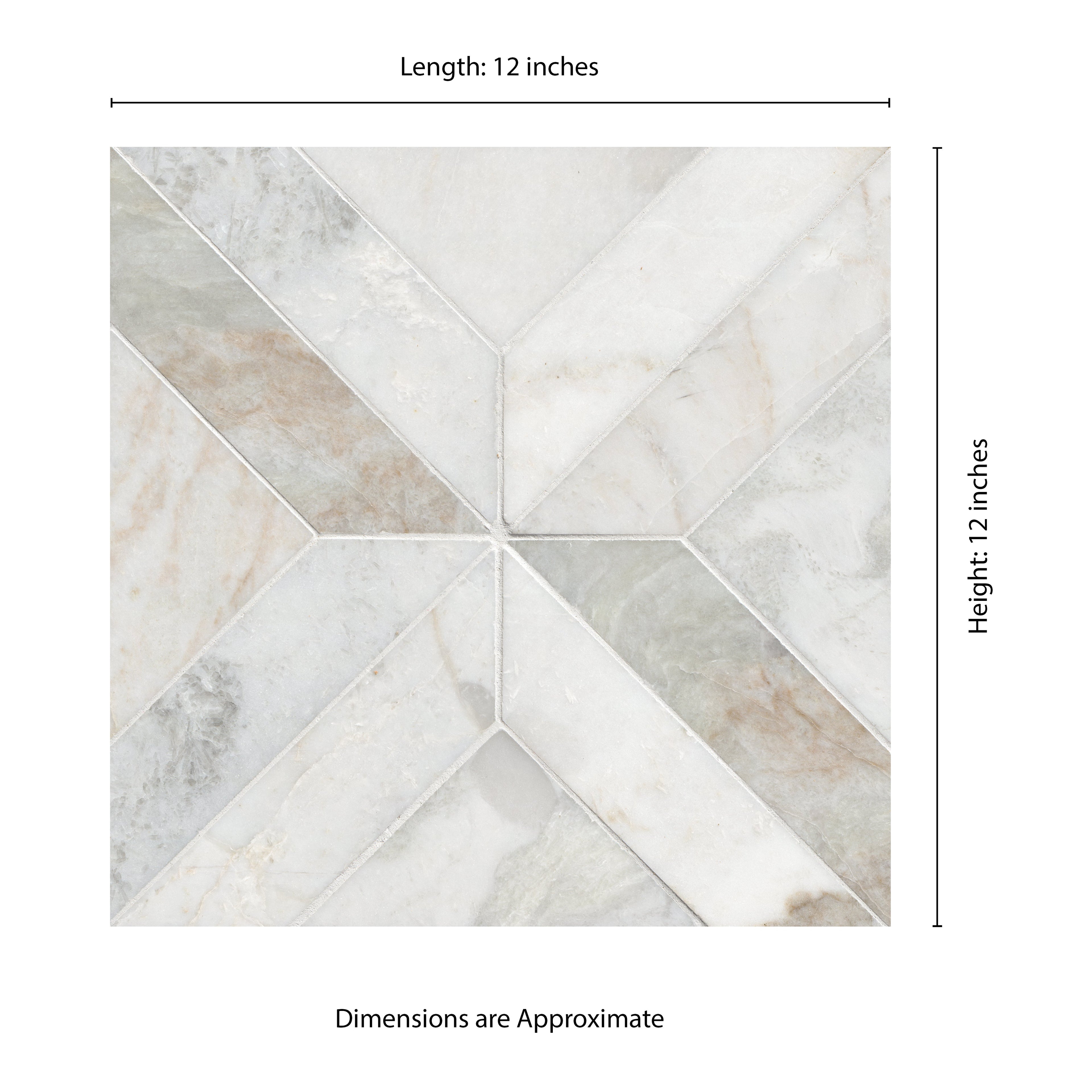 Arabescato Venato White 12"x12" Honed Mosaic Marble Floor And Wall Tile - MSI Collection