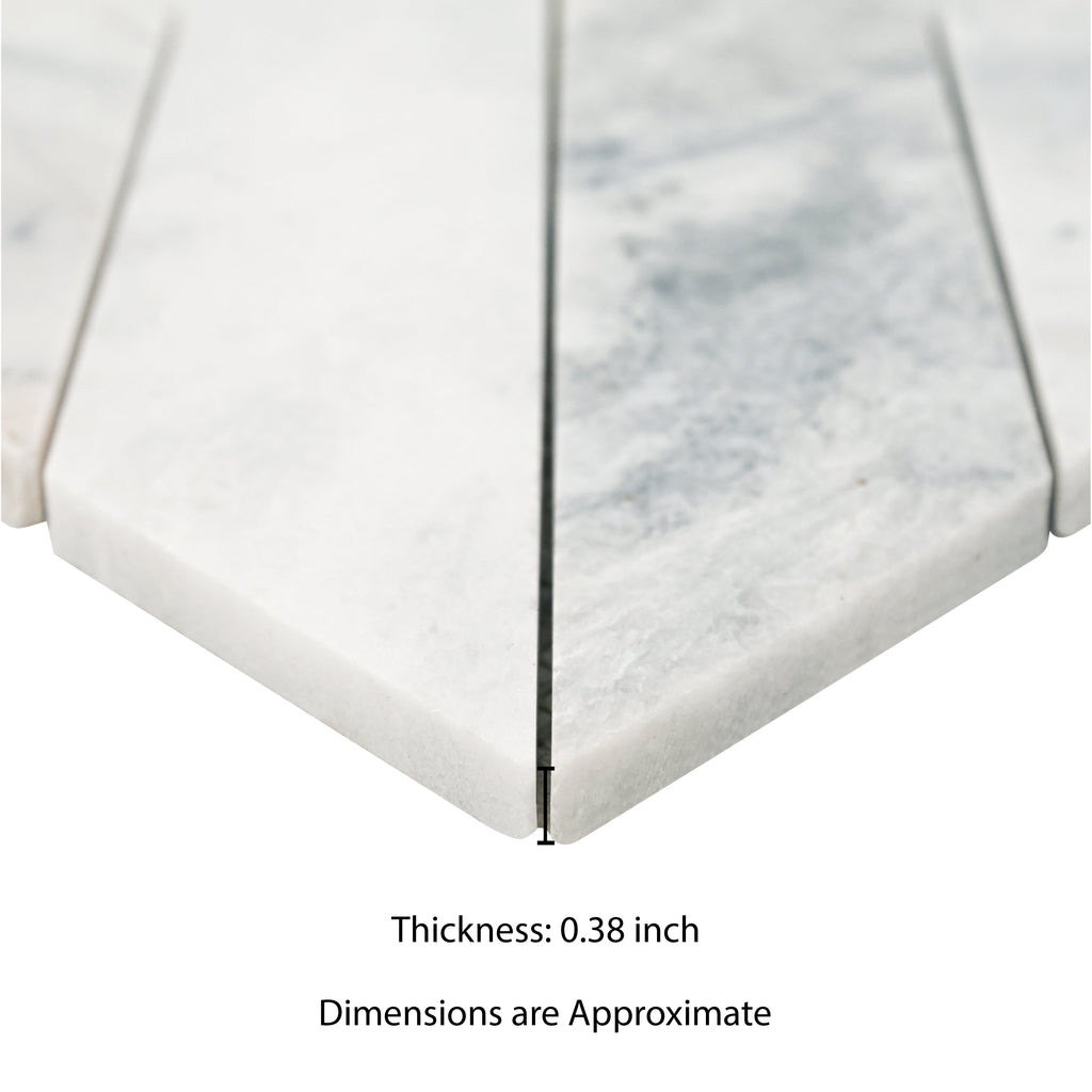 Arabescato Venato White 12"x12" Honed Mosaic Marble Floor And Wall Tile - MSI Collection