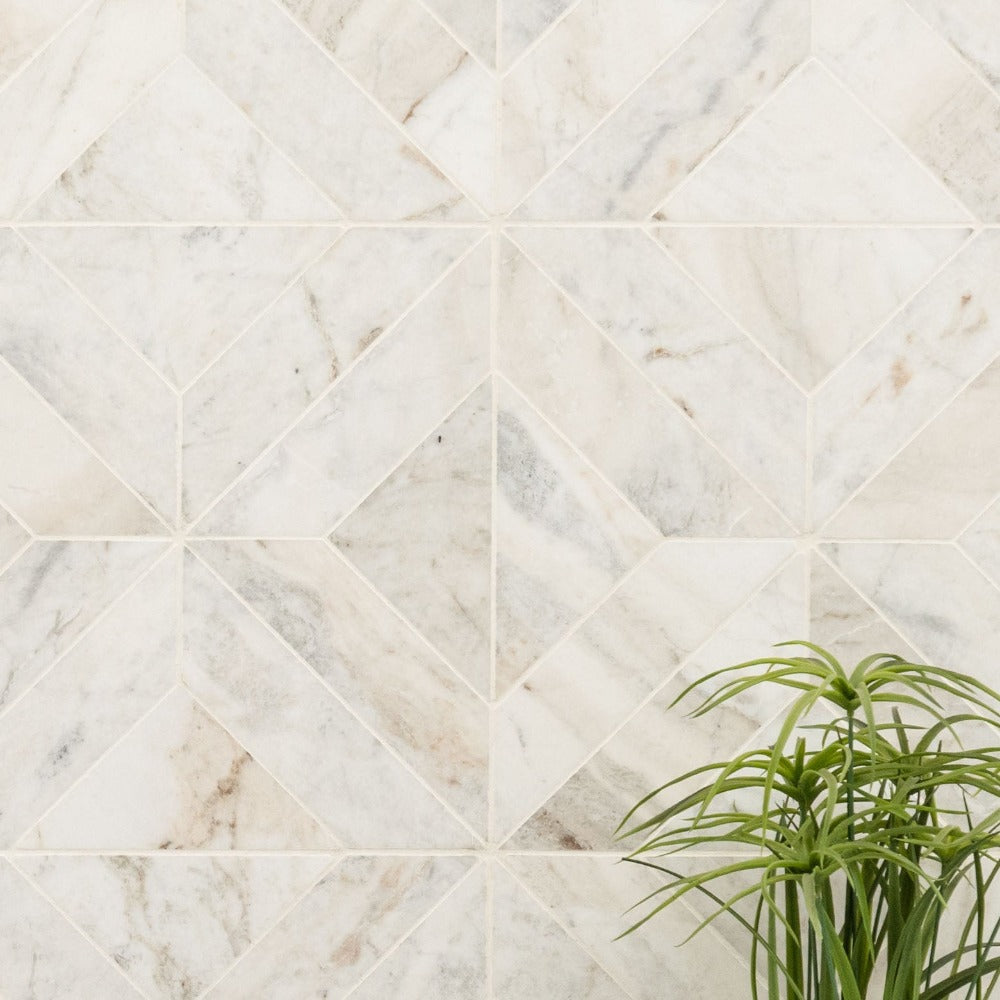 Arabescato Venato White 12"x12" Honed Mosaic Marble Floor And Wall Tile - MSI Collection