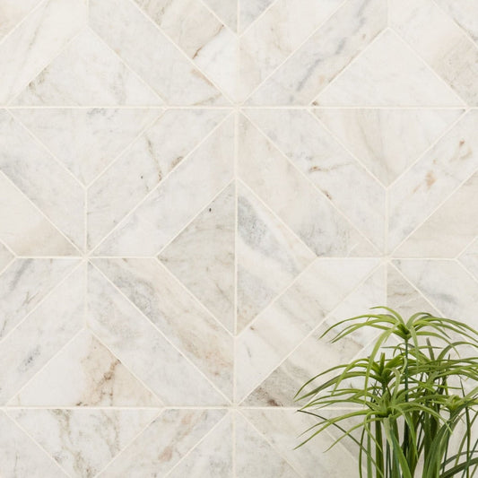 Arabescato Venato White 12"x12" Honed Mosaic Marble Floor And Wall Tile - MSI Collection