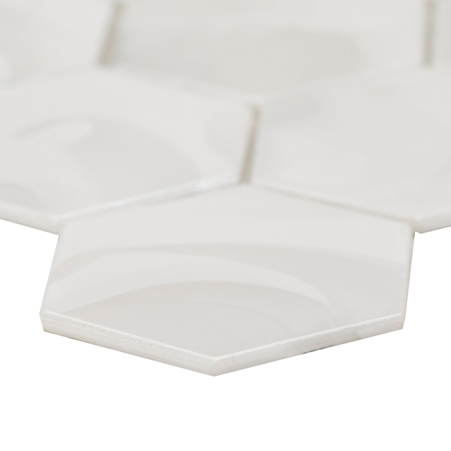 Akoya Pearl 10.95"x12.6" Hexagon Glass Mosaic Tile - MSI Collection