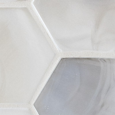 Akoya Pearl 10.95"x12.6" Hexagon Glass Mosaic Tile - MSI Collection