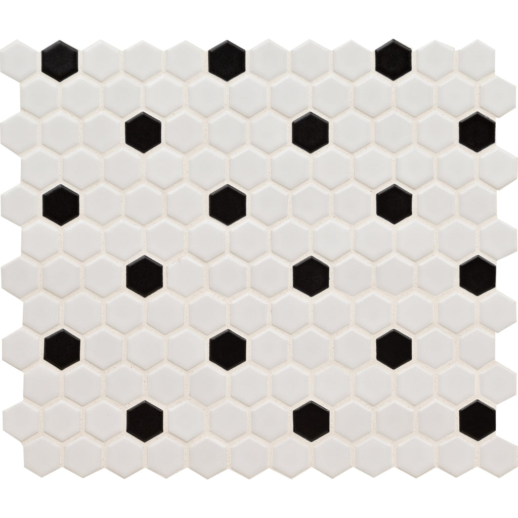 Adelaide White 10.16"x11.73" Hexagon Matte Porcelain Wall and Floor Mosaic Tile - MSI Collection